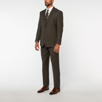 Eleganza // 2-Piece Modern Fit Pattern Suit // Charcoal (US: 38R)