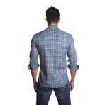 OTT Button-Up // Grey + Teal (XL)