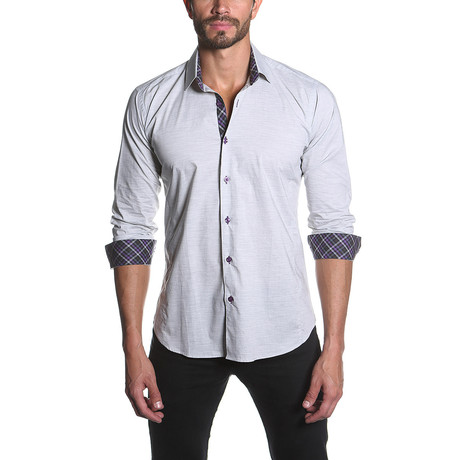 Jared Lang // EEE Button-Up // Heather Grey (S)