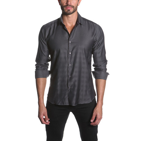 Jared Lang //  BBB Button-Up // Charcoal Fade (S)
