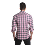 BBB Button-Up // Pink + Grey Plaid (S)