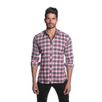 BBB Button-Up // Pink + Grey Plaid (L)