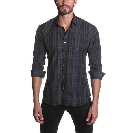 Jared Lang // BBB Button-Up // Midnight Plaid (S)
