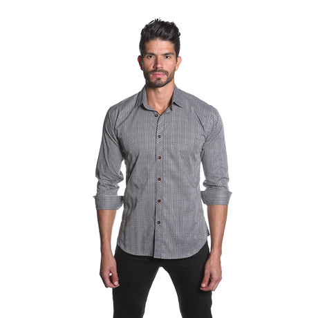 BBB Button-Up // Grey Check (S)