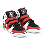 Knight High-Top // Red + Black + White (US: 9)