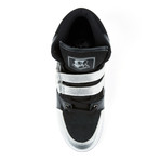 Knight High-Top // Black + Silver (US: 7)