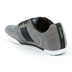 Core Low-Top Sneaker // Grey + Black + Lime (US: 7)