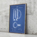 Beer Mug (11" x 17" // White Grid)