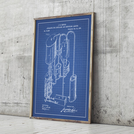 Apparatus for Distilling and Rectifying Liquors #1 (11" x 17" // White Grid)