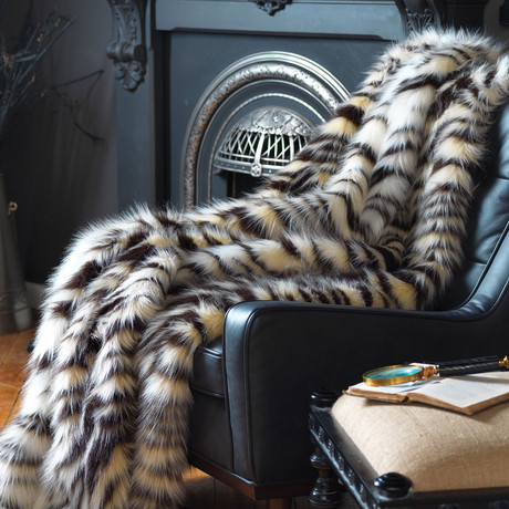 Limited Edition Faux Fur Throw // Tiger