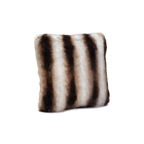 Limited Edition Faux Fur Pillow // Chinchilla