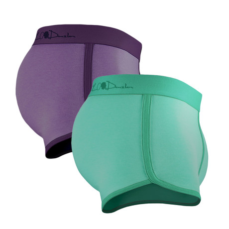 Boxer Briefs // Wasabi Mint + Royal Purple // Pack of 2 (S)