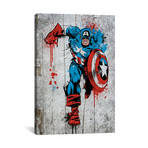 Captain America Spray Paint (18"W x 26"H x 0.75"D)