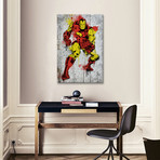 Marvel Comic Book: Iron Man Spray Paint (18"W x 26"H x 0.75"D)