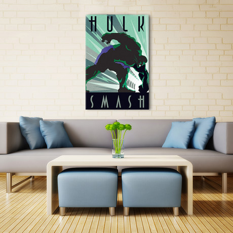 Hulk Smash Poster (18"W x 26"H x 0.75"D)