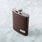 Genuine Leather Flask // Napoli Brown