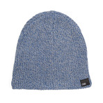Slouchy Beanie // Navy + Charcoal
