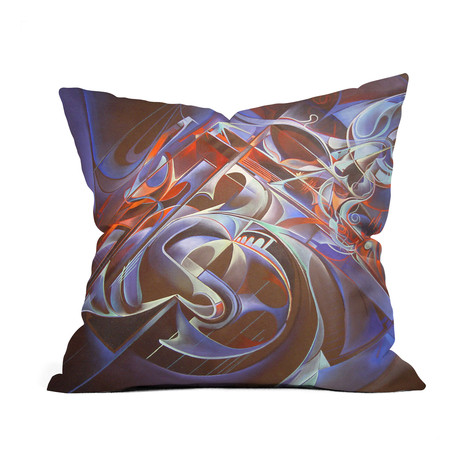 Winter In The Rockies Throw Pillow