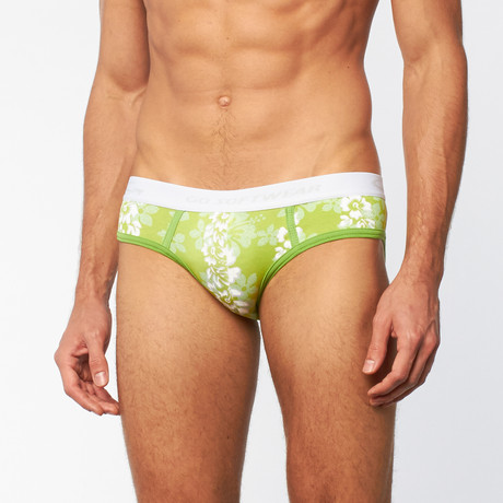 Hibiscus Lo-Rise Brief // Lime (S)