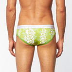 Hibiscus Lo-Rise Brief // Lime (S)
