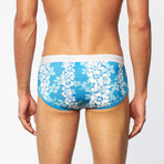 Hibiscus Brief // Turquoise (S)