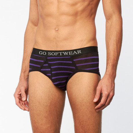Fusion Brief // Black + Purple (S)