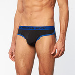 AJ Fit Athletic Brief // Black + Royal (S)