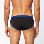AJ Fit Athletic Brief // Black + Royal (S)