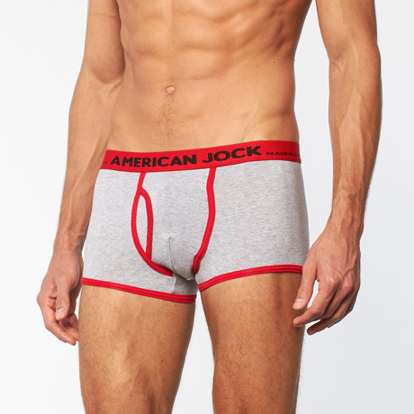 AJ Trunk // Heather Grey + Red (S)