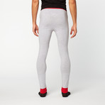 AJ Long John // Heather Grey + Red (S)