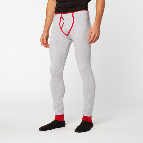 AJ Long John // Heather Grey + Red (S)
