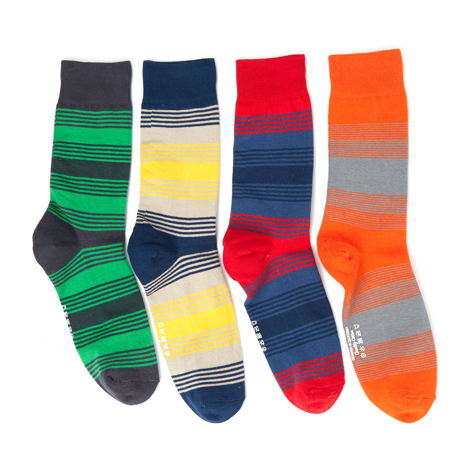 Top Notch Line Sock Pack // Pack Of 4 - Richer Poorer Socks - Touch of ...