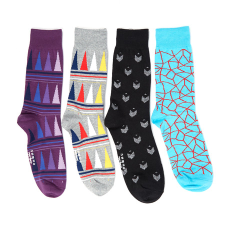 Three Sided Idea Sock Pack // Pack Of 4