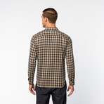 Regular French Seam Button-Up Shirt // Lake Michigan Plaid (L)