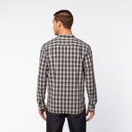Regular French Seam Button-Up Shirt // Cambridge Blue Plaid (L)