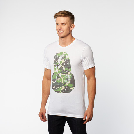 Camo King Forest Tee // White (S)