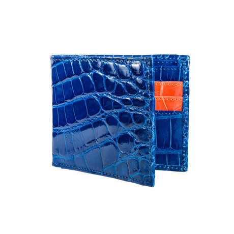 Alligator Wallet // Blue