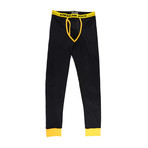 AJ Active Long John // Black + Yellow (S)