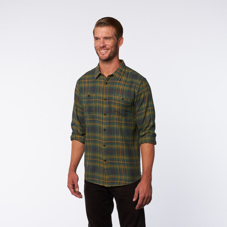 Oh Malley Woven Button-Up // Hunter Green (S)