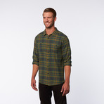 Oh Malley Woven Button-Up // Hunter Green (XL)