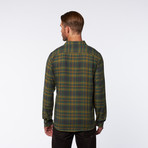 Oh Malley Woven Button-Up // Hunter Green (XL)