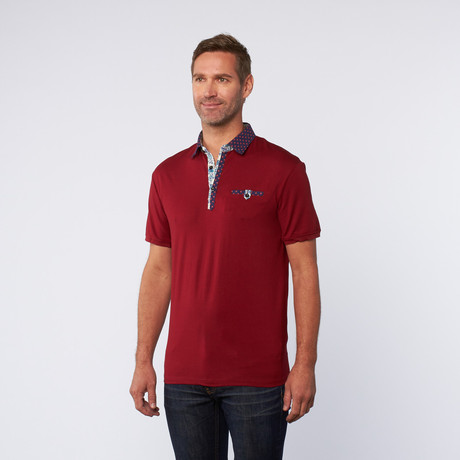 Short-Sleeve Pocket Shirt // Red + Blue (S)