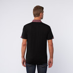 Short-Sleeve Pocket Shirt // Black + Red (M)