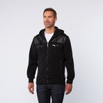 Zip Front Hoodie // Black (M)