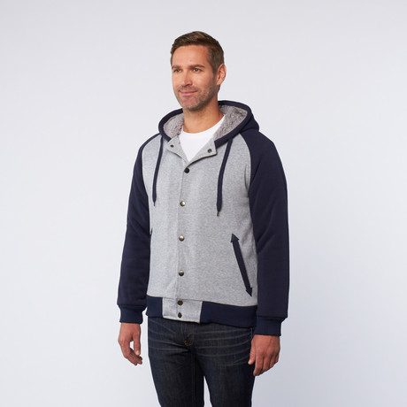 Button Hoodie // Gray (S)