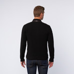 Sleek Bomber Sweater // Black (L)