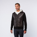 Padded Bomber Sweater // Black (S)