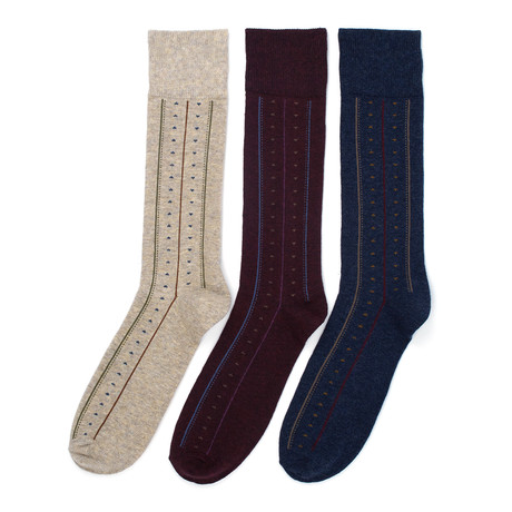 Florsheim Limited // Portland Dress Sock // Pack of 3