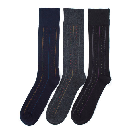 Florsheim Limited // Philadelphia Dress Sock // Pack of 3