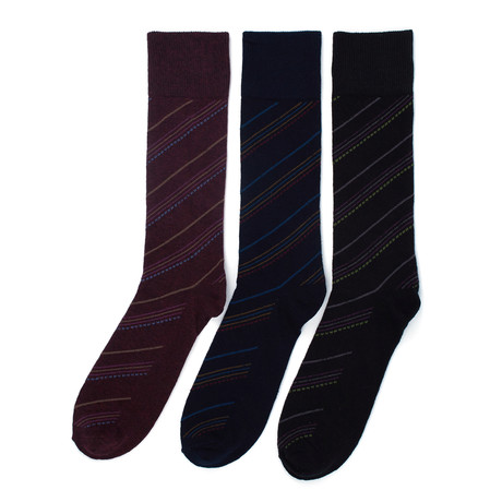 Florsheim Limited // Dallas Dress Sock // Pack of 3